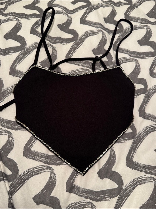 superdown Tops - superdown Black Strappy Crop Top